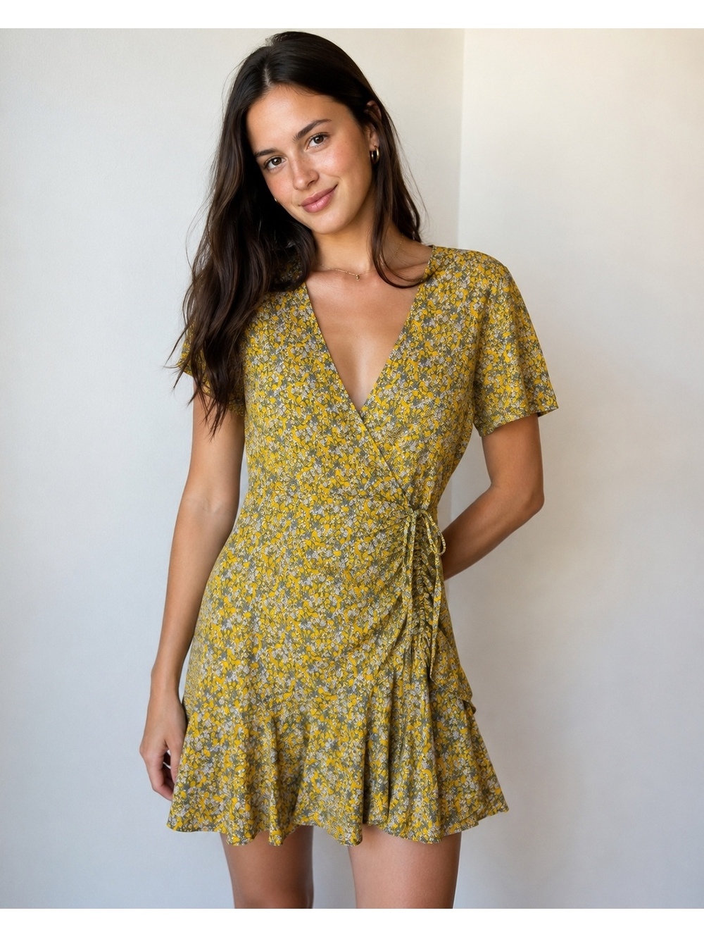 BB Dakota by Steve Madden Floral Wrap Mini Dress 🌼